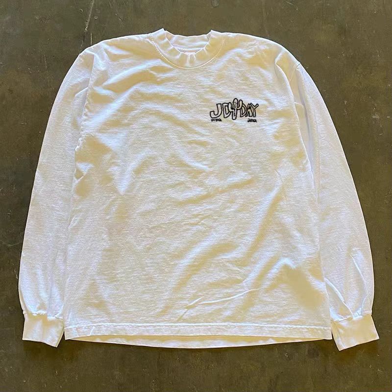 Vintage White retro basketball boy print long-sleeved t-shirt Size US M / EU 48-50 / 2 - 2 Thumbnail