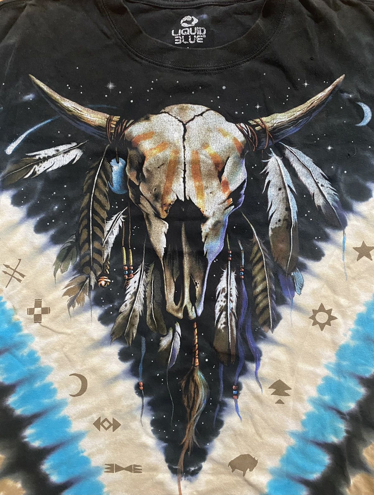 Liquid Blue × Vintage Vintage Liquid Blue Native Skull Shirt Size US L / EU 52-54 / 3 - 1 Thumbnail