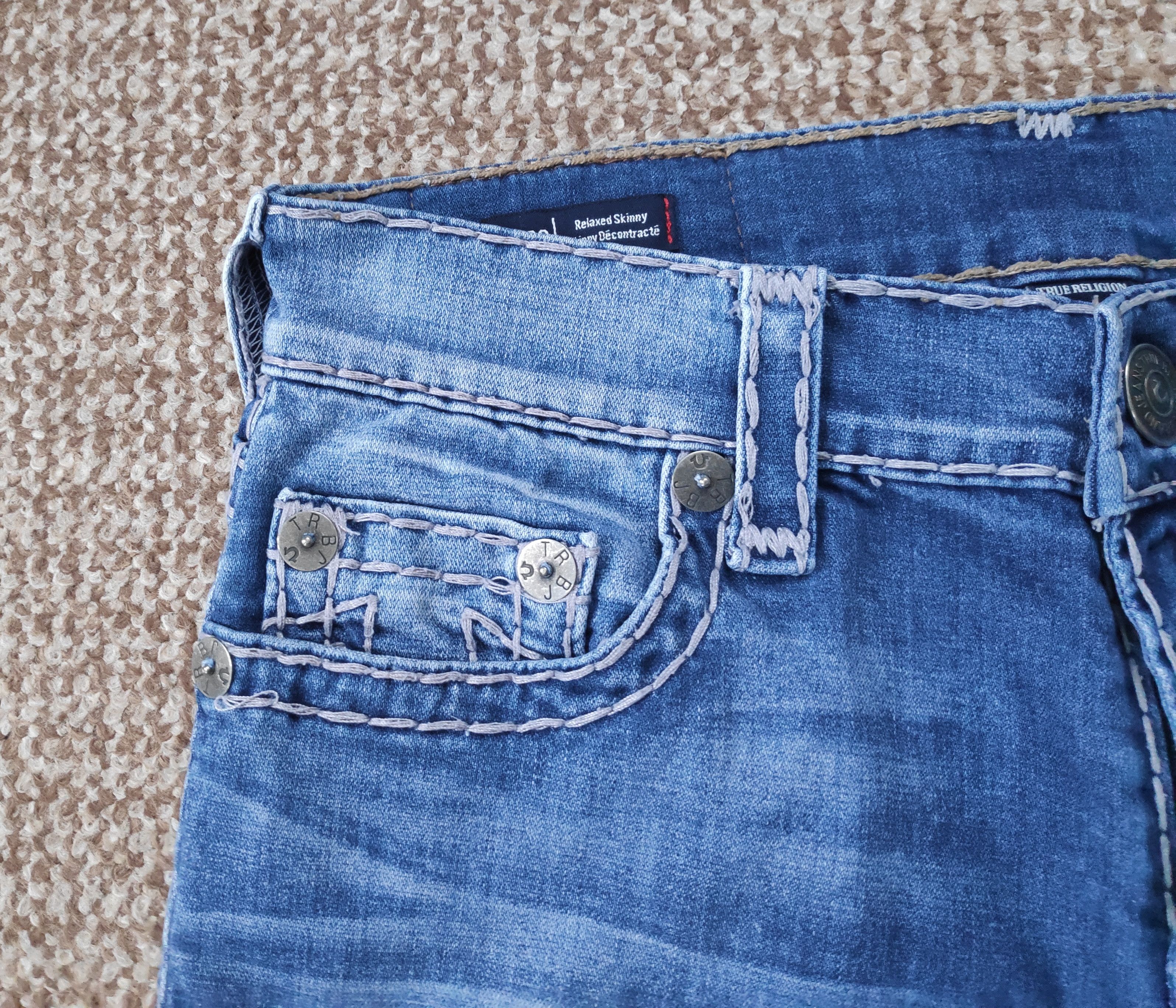 True Religion True Religion Rocco Relaxed Skinny Denim Jeans made in USA Size US 31 - 7 Thumbnail