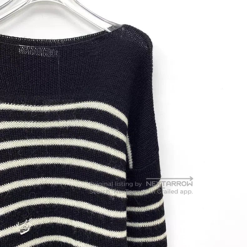 Dior Dior 24 colour-blocked hole design striped alpaca wool off Size XXS / US 00 / IT 34 - 3 Thumbnail