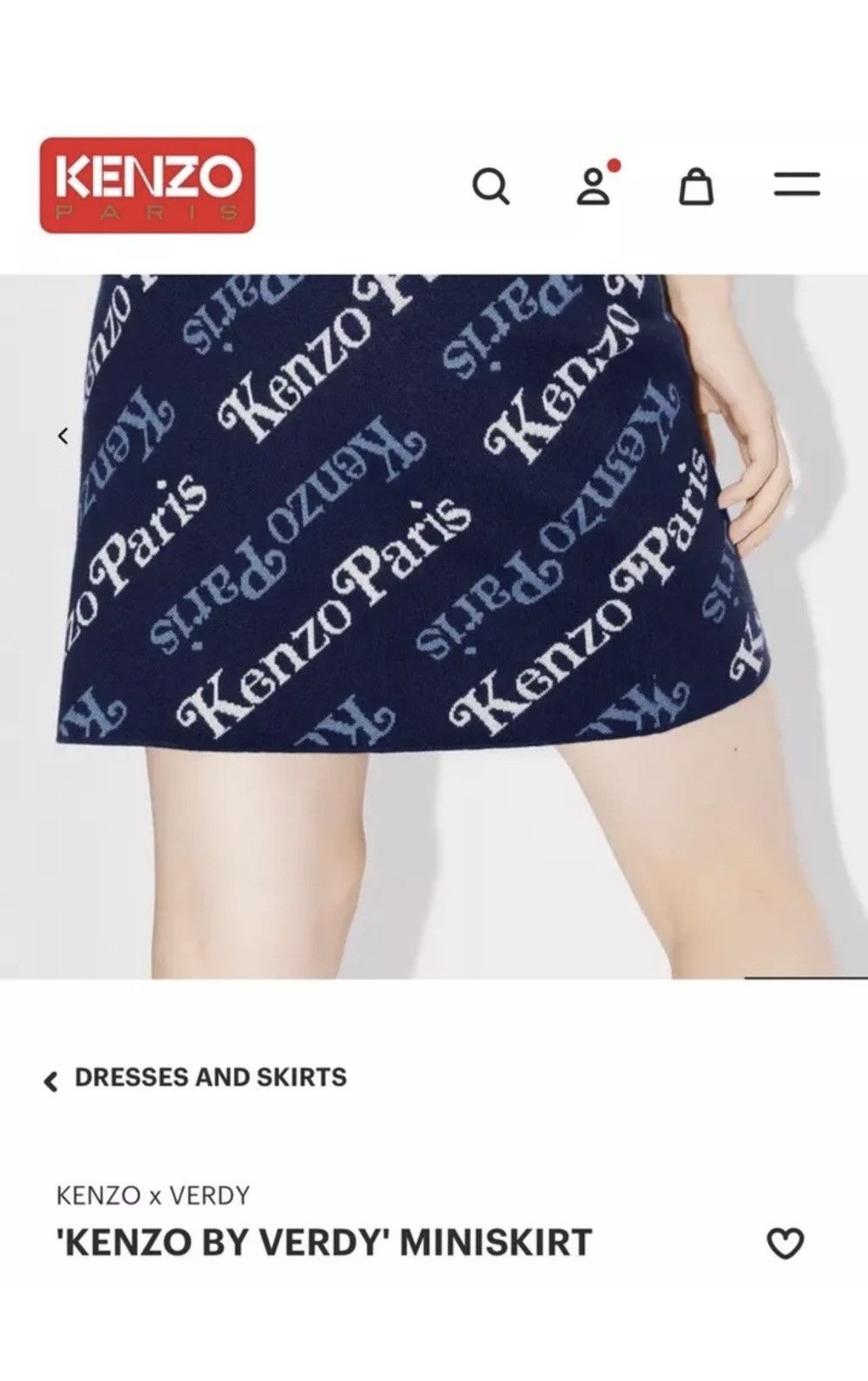 Kenzo KENZO X VERDY 'KENZO BY VERDY' MINISKIRT Blue Size 28" / US 6 / IT 42 - 19 Thumbnail
