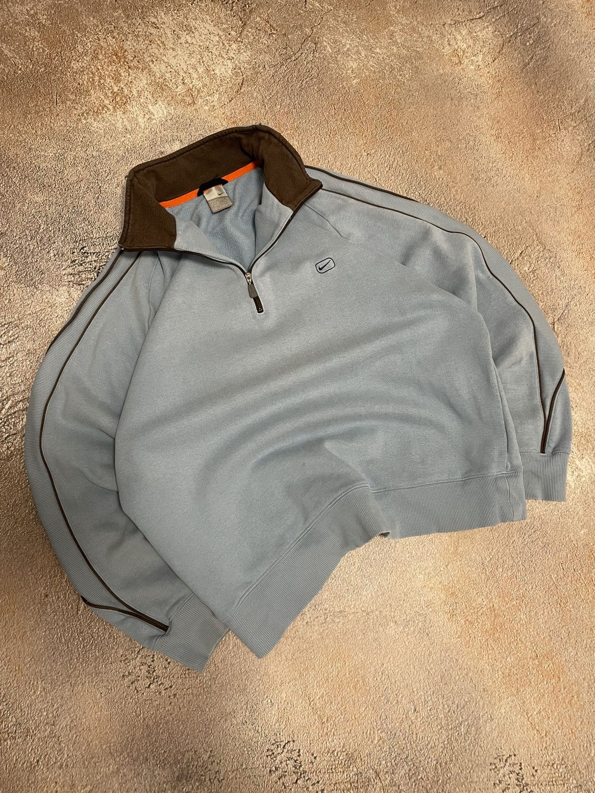 Nike Vintage Nike Small Logo 1/4 Zip Heavy Cotton Sweatshirt Size US M / EU 48-50 / 2 - 1 Thumbnail