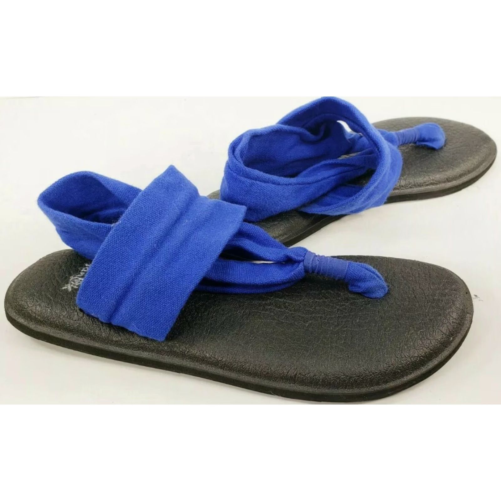 Sanuk Sanuk Ella Yoga Sling Sandal Women 5 Blue Cushy Comfort Slip-on Strap Max Cushioning Size US 5 / IT 35 - 5 Thumbnail