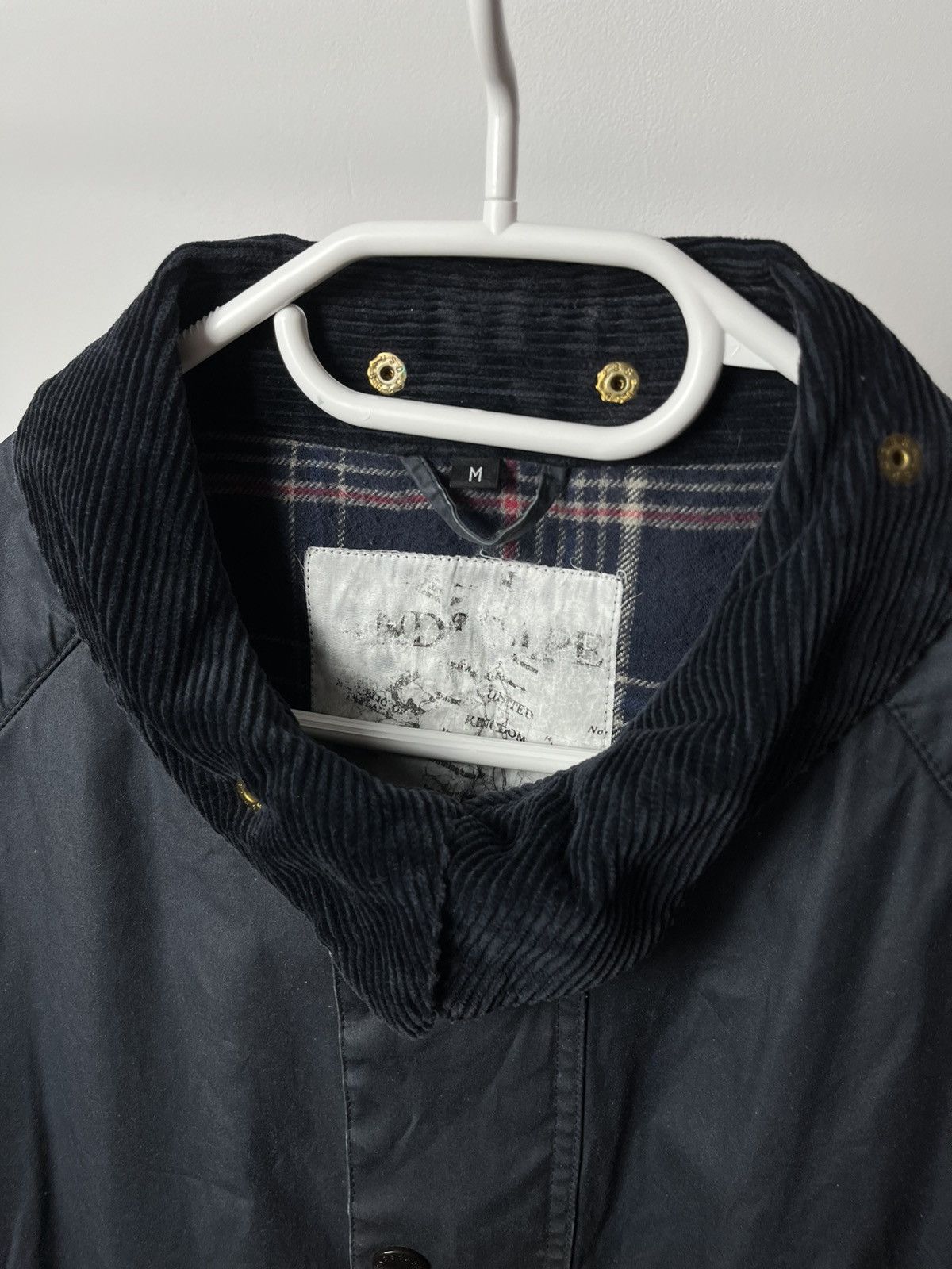 Vintage × Wax London Vintage British Classic Wax Cotton Navy Jacket Size US M / EU 48-50 / 2 - 6 Thumbnail