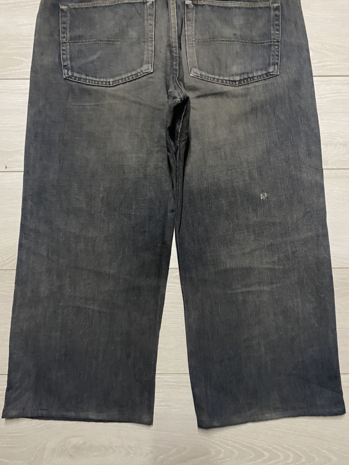 Polo Ralph Lauren W40 Polo Ralph Laurent Mud Wash Repair Baggy Jeans Size US 40 / EU 56 - 6 Thumbnail