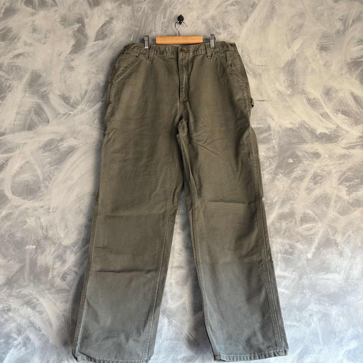 Carhartt Carhartt Jeans Mens 36X32 Vintage Green USA 4806 Carpenter Size US 36 / EU 52 - 1 Thumbnail