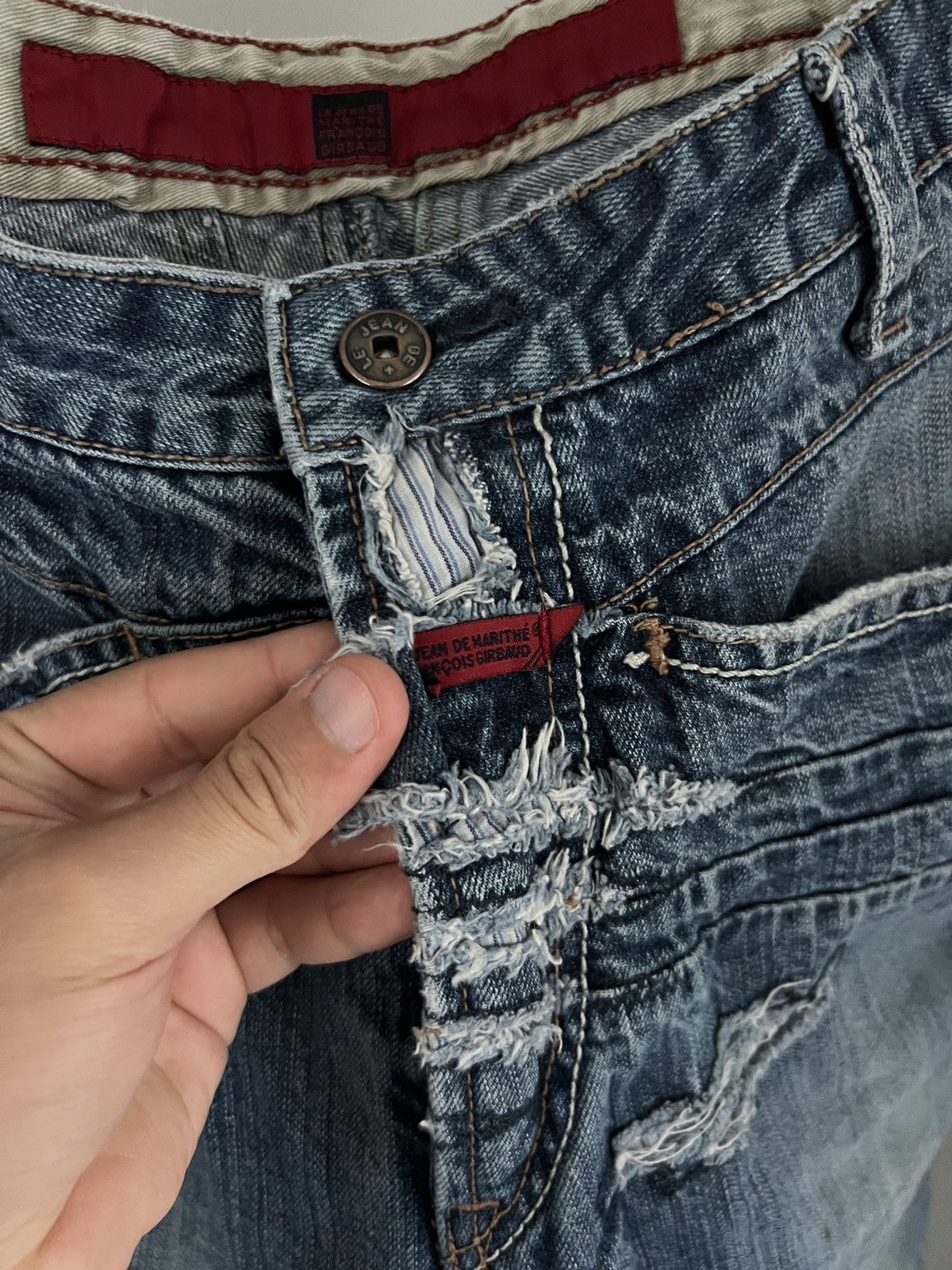 Marithe + Francois Girbaud 🔥 Vintage Marithe Francois Girbaud Blue Jeans Size US 33 - 4 Thumbnail
