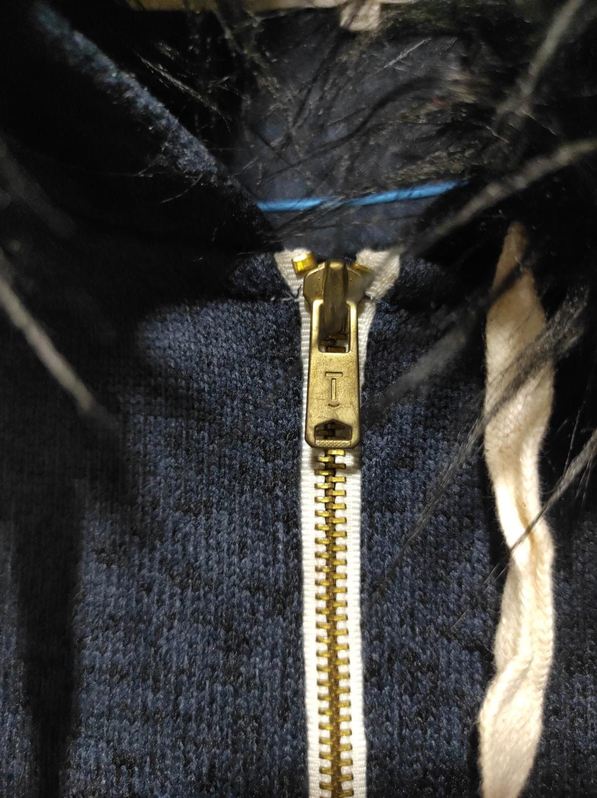 Japanese Brand Tate navy zip fur hoodie ifsix LGB style vkei Size US S / EU 44-46 / 1 - 5 Thumbnail