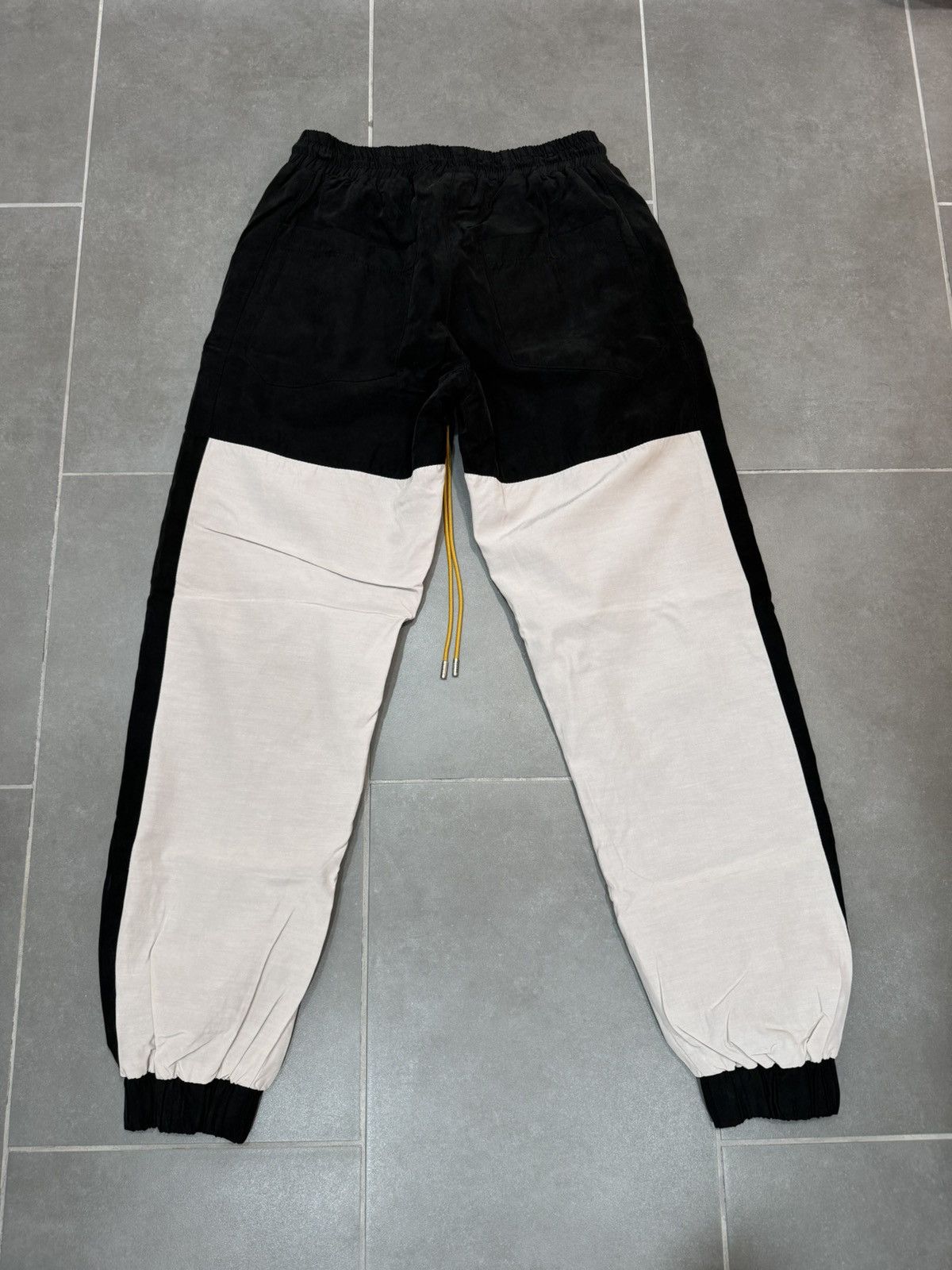 Rhude RHUDE black / cream track pants size XS Size US 30 / EU 46 - 2 Thumbnail