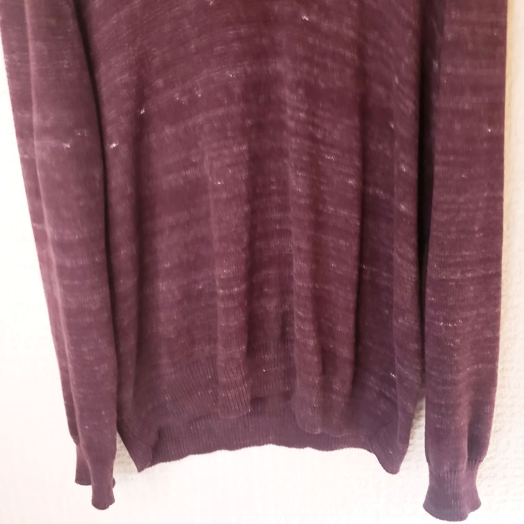 Weatherproof Weatherproof Sweater Pullover Men XL Cowlneck Heather Maroon Button Knit Cotton Casual Winter Fall Spring Summer Hiking Walking Mens Size US XL / EU 56 / 4 - 3 Thumbnail