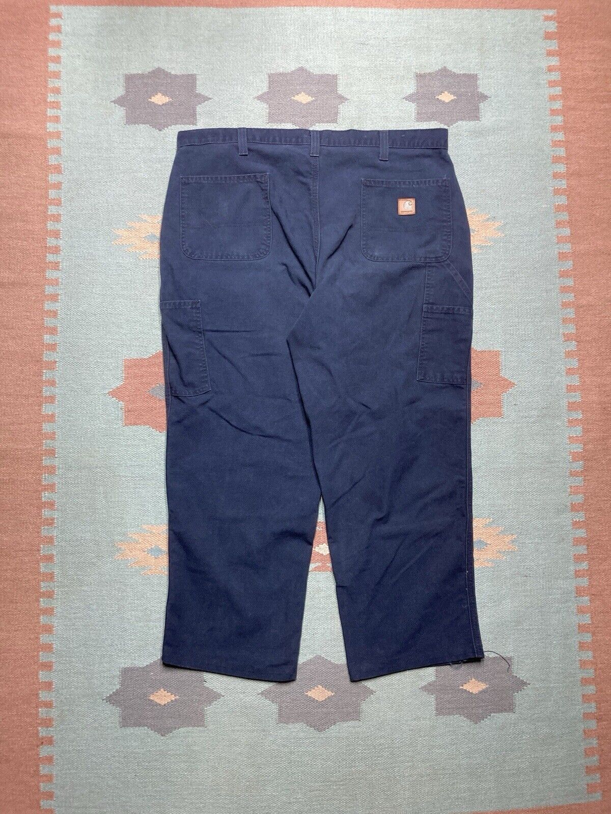 Carhartt × Vintage carhartt carpenter jeans duck canvas pants baggy skate 40x28 Size US 40 / EU 56 - 1 Thumbnail