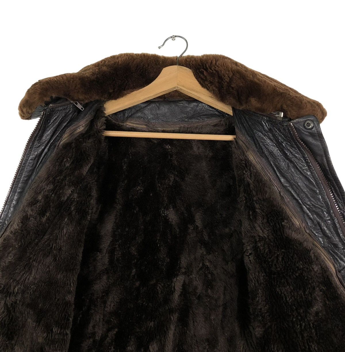 Japanese Brand 🔥VINTAGE BIKER LEATHER JACKET GARGON ISSEY MIYAKE FUR COLLAR Size US M / EU 48-50 / 2 - 14 Thumbnail