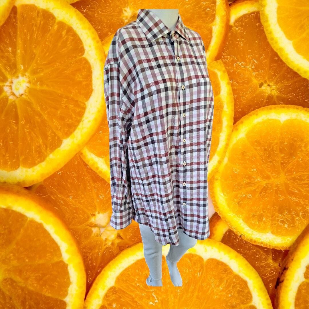Peter Millar Peter Millar 100% Cotton Plaid Flannel Button Up Shirt Size Size US L / EU 52-54 / 3 - 1 Thumbnail