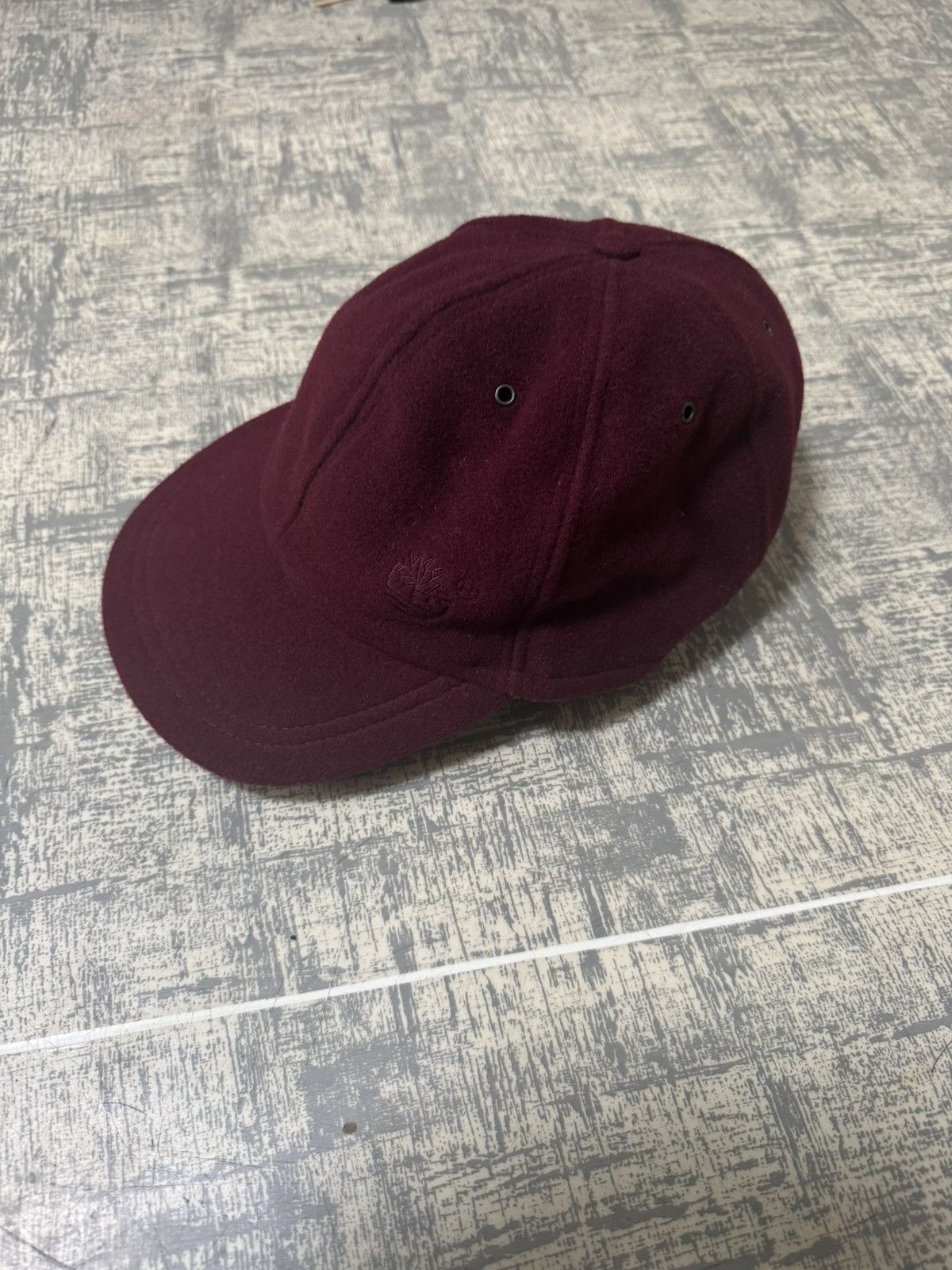 90s Timberland Logo Cap One Size バーガンディ Timberland Vintage