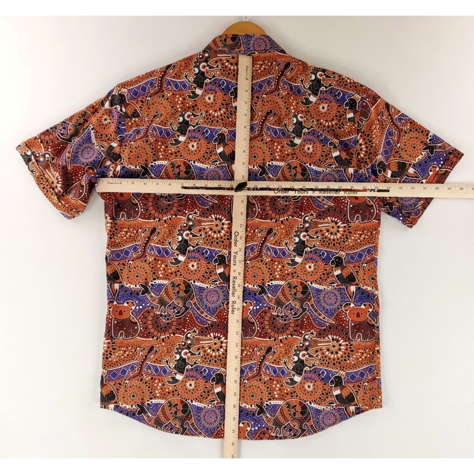 KangaROOS RSVLTS Shirt Australia Button Up Kangaroo Koala Gecko Pattern Mens XL Multicolor Shirt Mens XL Size US XL / EU 56 / 4 - 7 Thumbnail