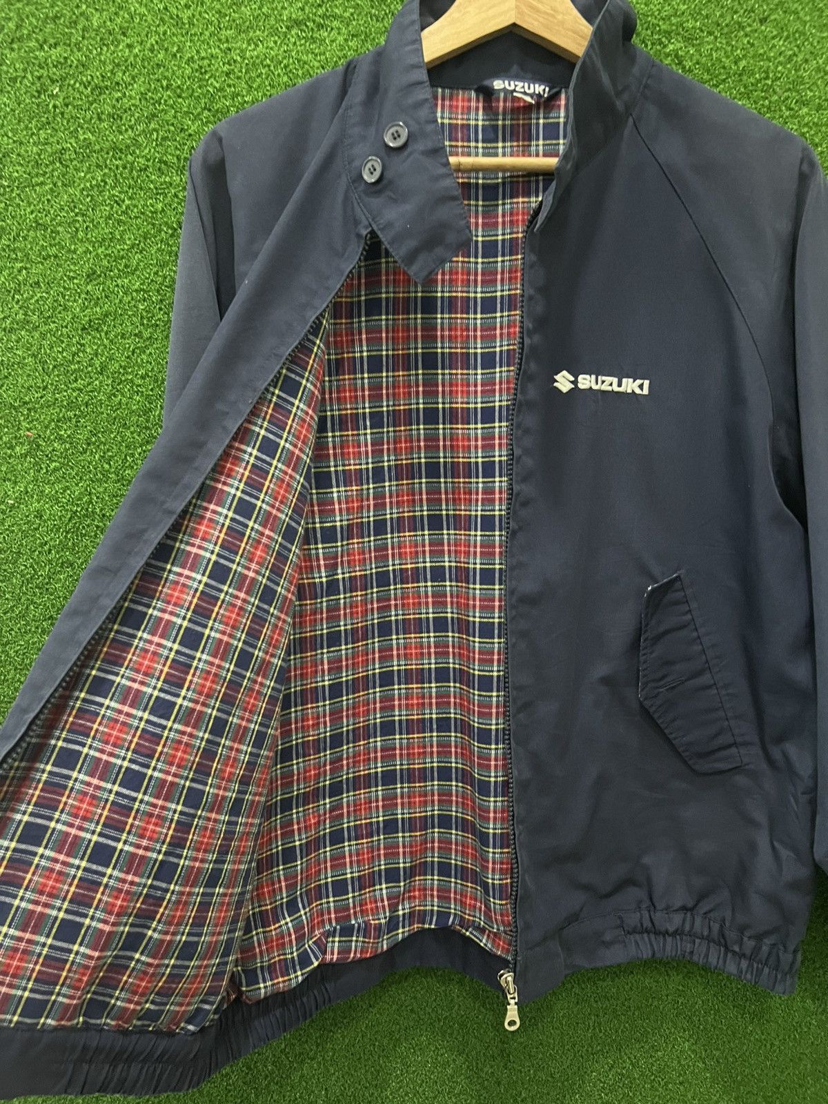 Vintage Vintage SUZUKI Jimny Workwear Checkered Lining Jacket Size US L / EU 52-54 / 3 - 8 Thumbnail
