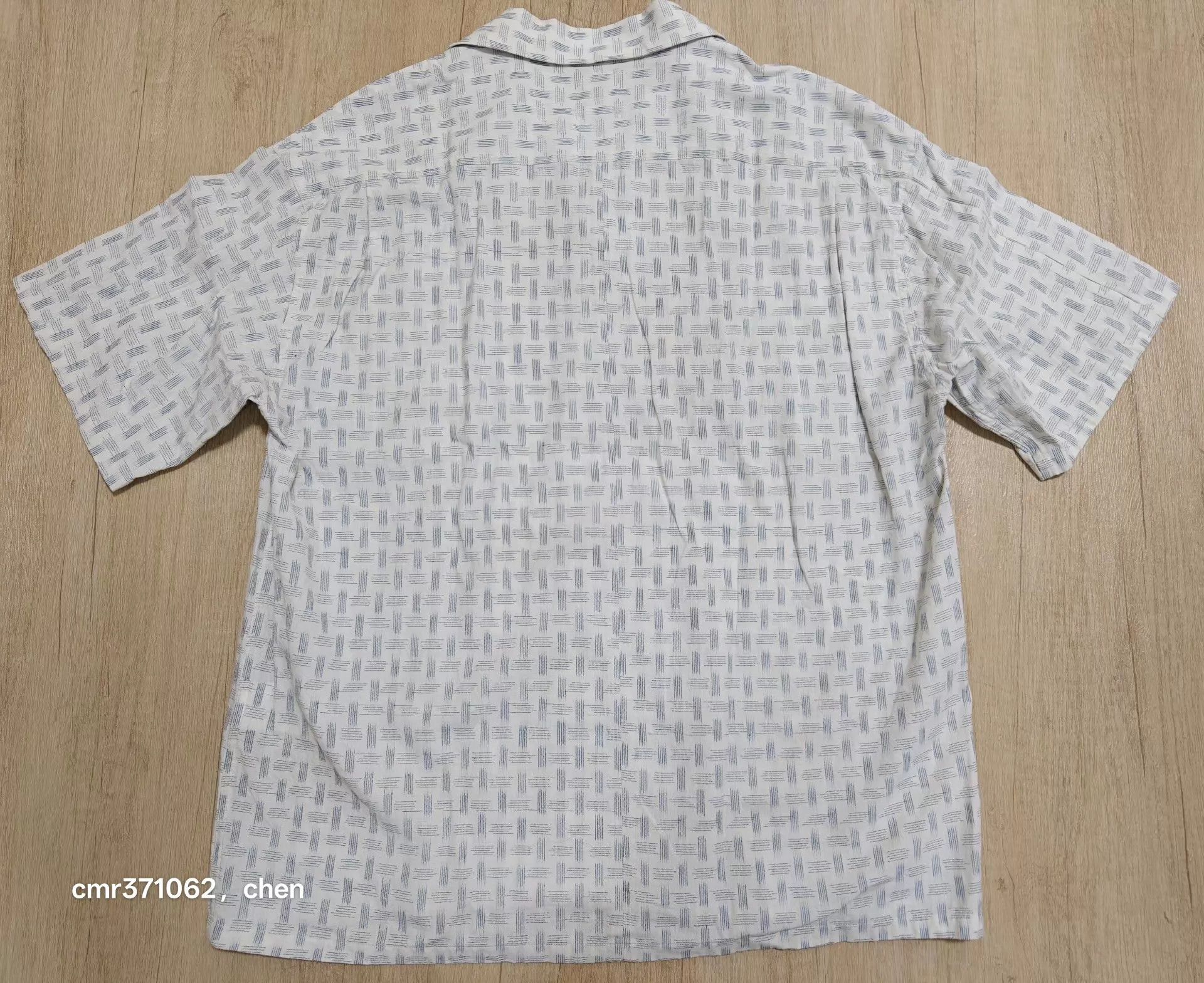 Visvim VISVIM 23SS WALLIS S/S KASURI Shirt Ivory Size 2 Size US M / EU 48-50 / 2 - 6 Thumbnail