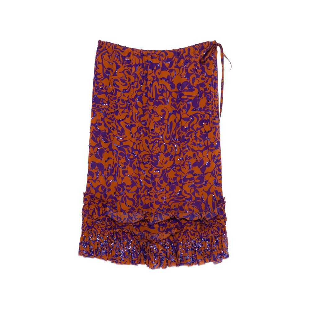 Dries Van Noten Dries Van Noten BROWN Skirts - Straight Skirts Size 27" / US 4 / IT 40 - 1 Thumbnail
