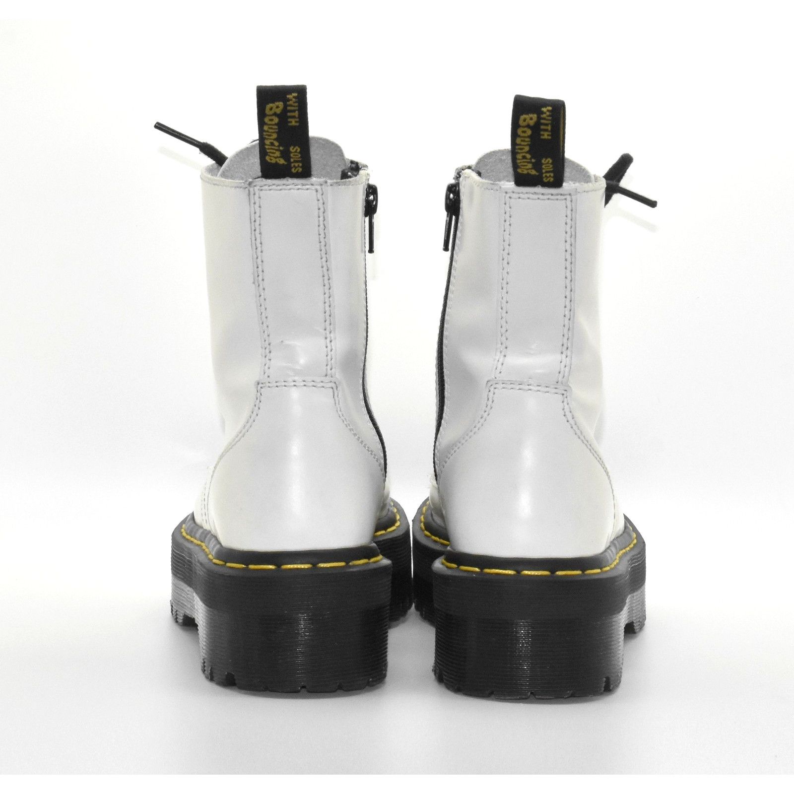 Dr. Martens DR MARTENS Jadon White Leather 8-Eye Platform Boots EU 36 Size US 5.5 / IT 35.5 - 5 Thumbnail