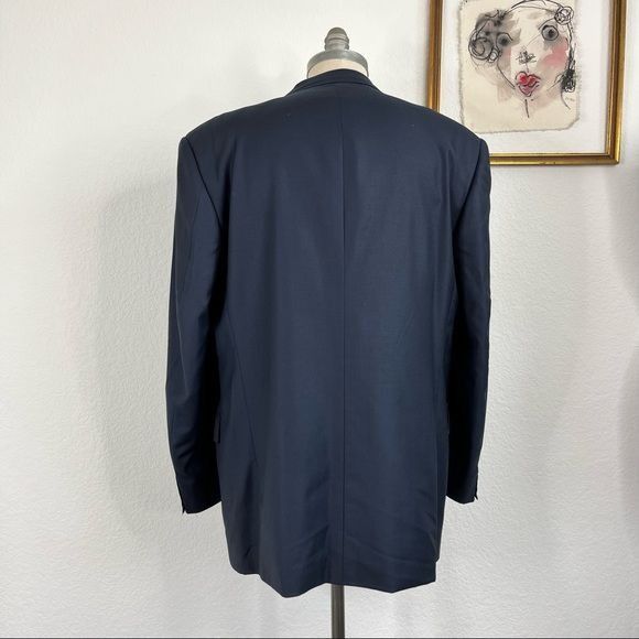 Zanella Zanella Wool 2 Button Sports Coat Blazer Size 44R - 5 Thumbnail