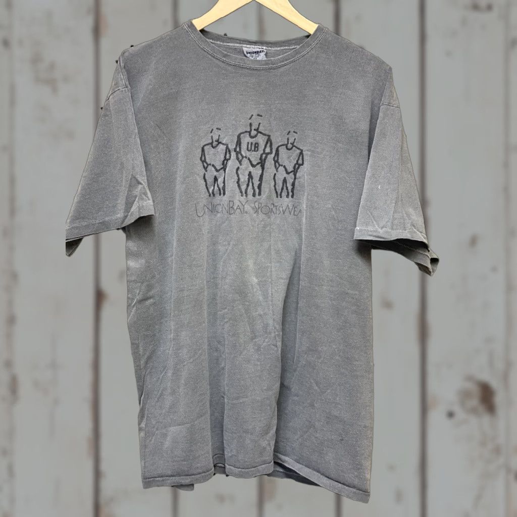 Vintage VINTAGE UNIONBAY T-Shirt XL Men Blue Graphic Tee 90s Solid Short Sleeve Crew Neck Size US XL / EU 56 / 4 - 1 Thumbnail