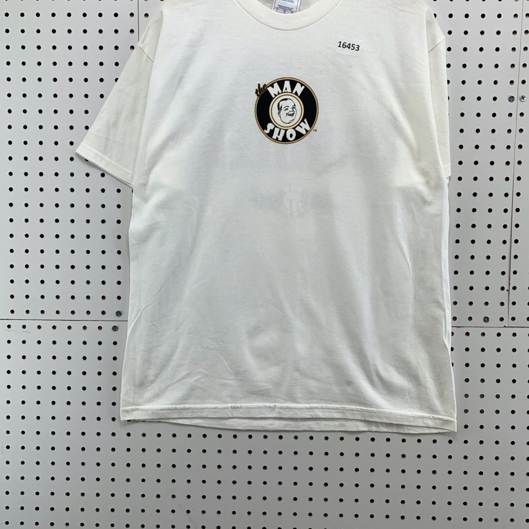 Vintage VINTAGE Man Show Shirt Adult Large Beer Handler Graphic White Short Sleeve TEE Mens Large White Beer Theme 90s Dreamin Motion Size US L / EU 52-54 / 3 - 6 Thumbnail
