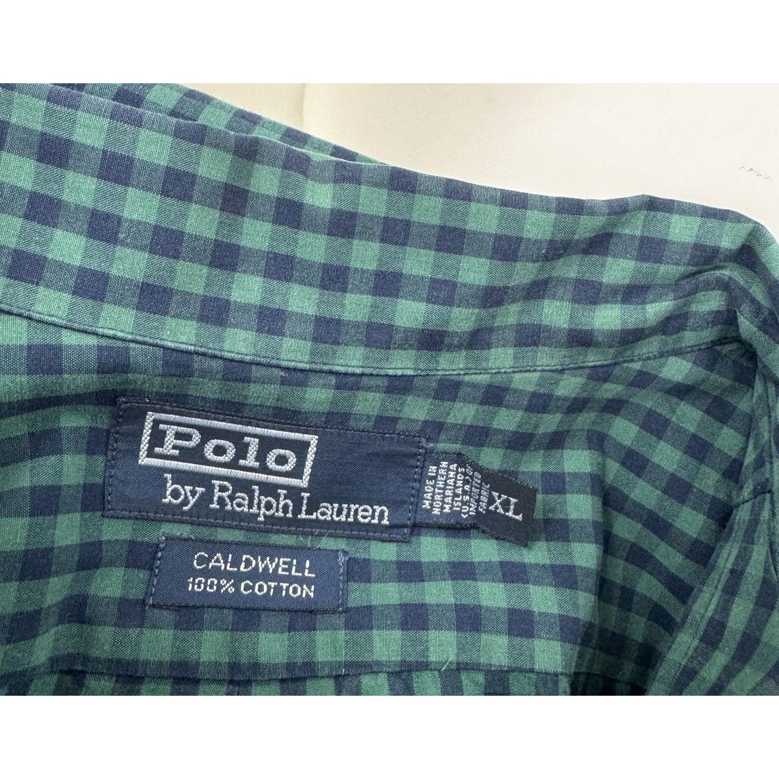 Polo Ralph Lauren POLO RALPH LAUREN Plaid Caldwell XL / 2XL Embroidered Pony Loop Collar Shirt Men Short Sleeve Button-Up Size US XL / EU 56 / 4 - 5 Thumbnail