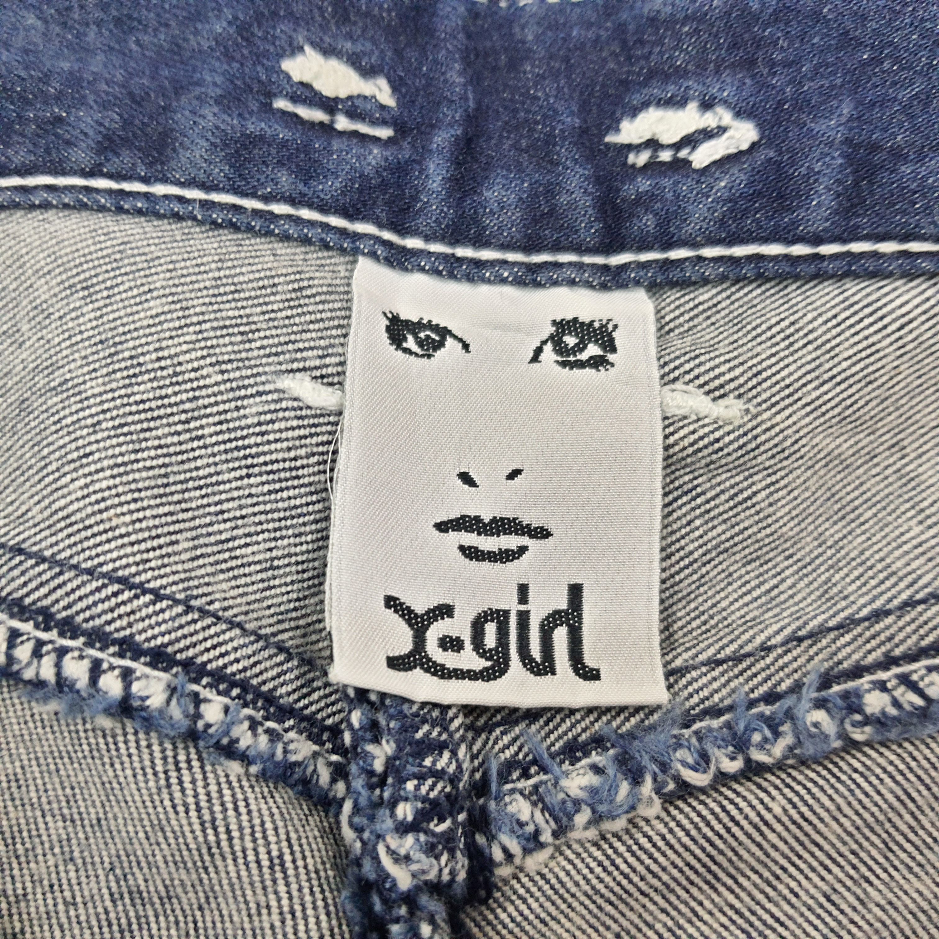X-Girl Vintage X-girl Japanese Streetwear Brand Denim Pants C252N3 Size 27" / US 4 / IT 40 - 7 Thumbnail