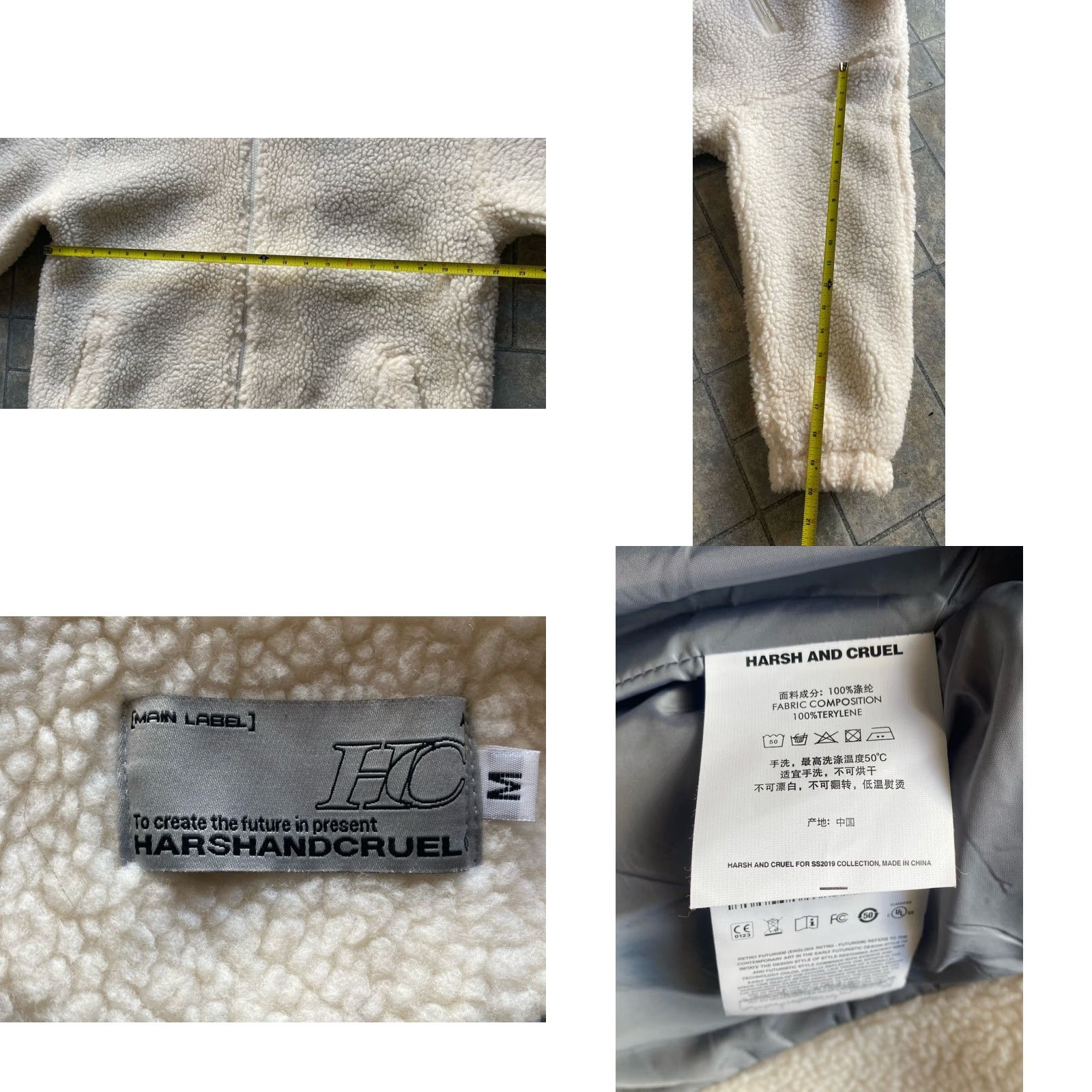 Other Harsh And Cruel Jacket Men Full Zip White Logo Size US M / EU 48-50 / 2 - 9 Thumbnail