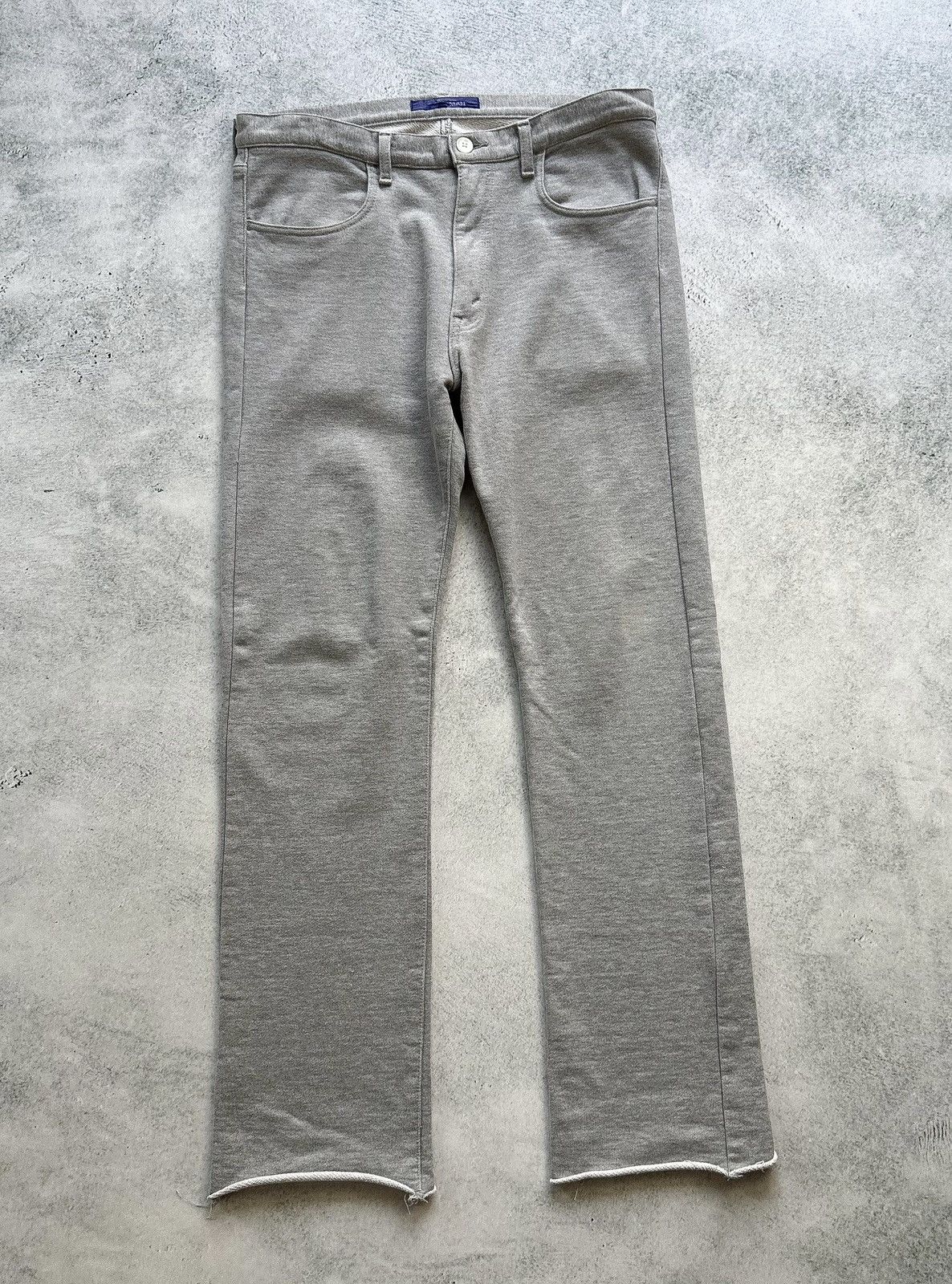 Pre-owned Comme Des Garcons X Junya Watanabe French Terry Sweatpants In Grey