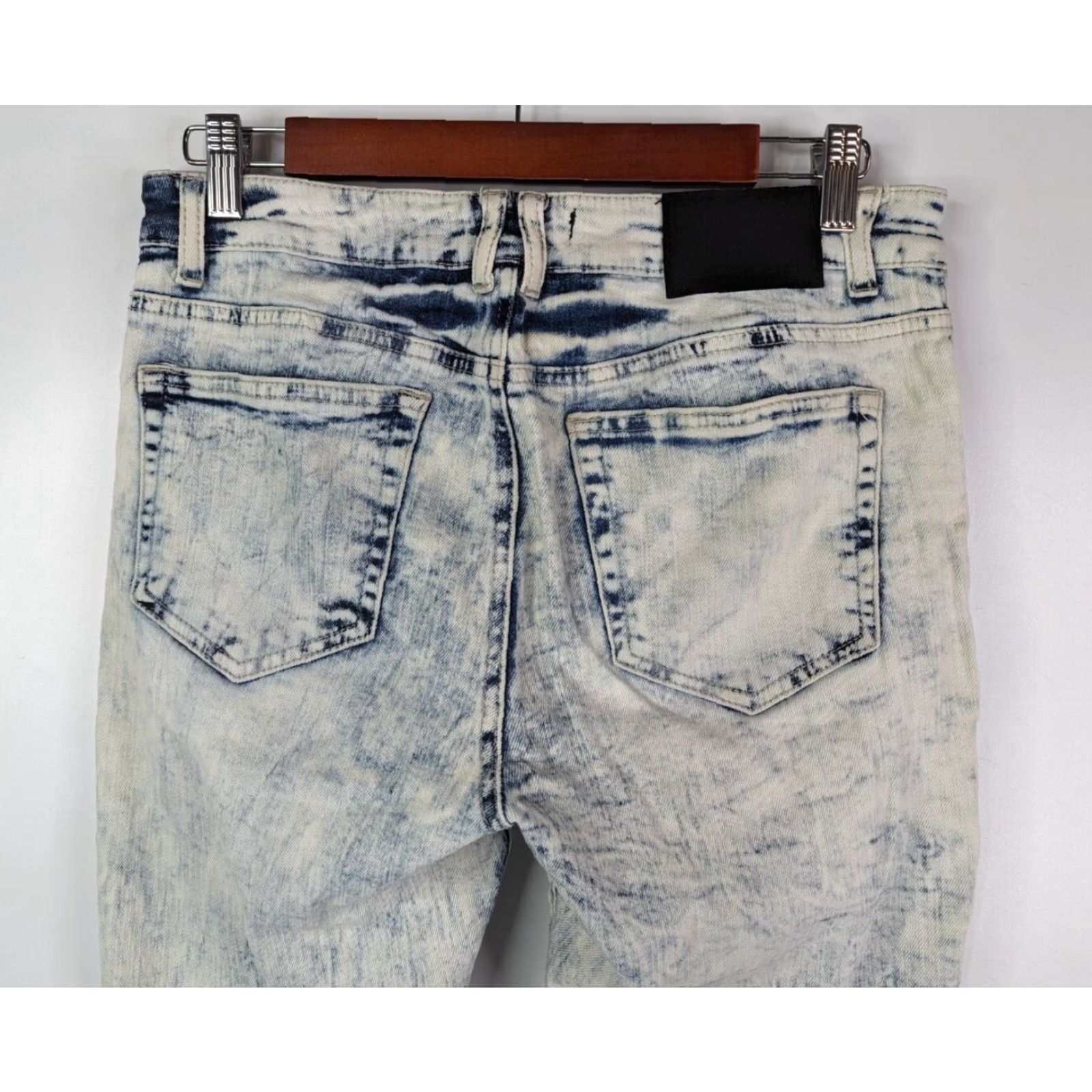 Forever 21 Forever 21 Men Jeans Slim Moto Distressed Bleached Light Wash Denim Size 30 Size US 30 / EU 46 - 6 Thumbnail