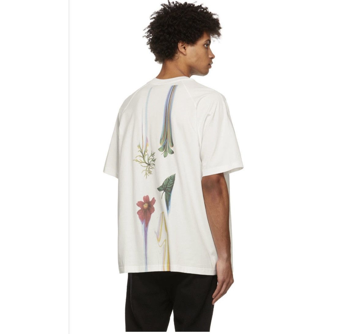 Song For The Mute SONG FOR THE MUTE - WHITE "WARPED FLOWERS" TEE Size US L / EU 52-54 / 3 - 2 Thumbnail