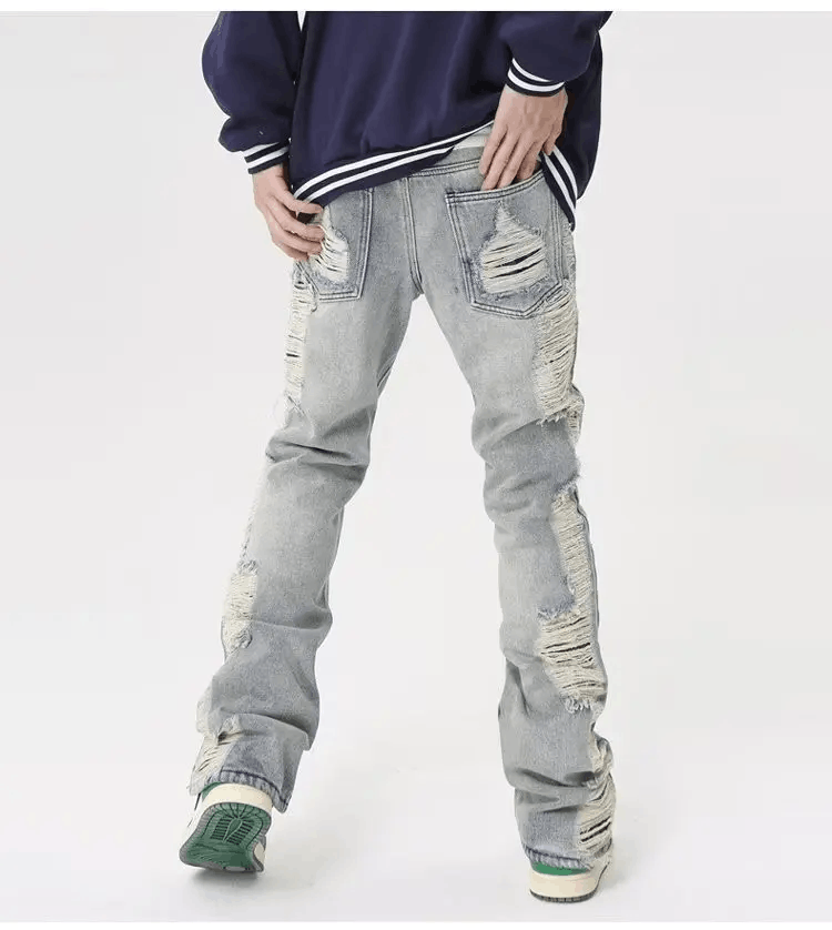 Japanese Brand × Jean × Vintage Distressed Baggy Jeans Size US 28 / EU 44 - 2 Thumbnail