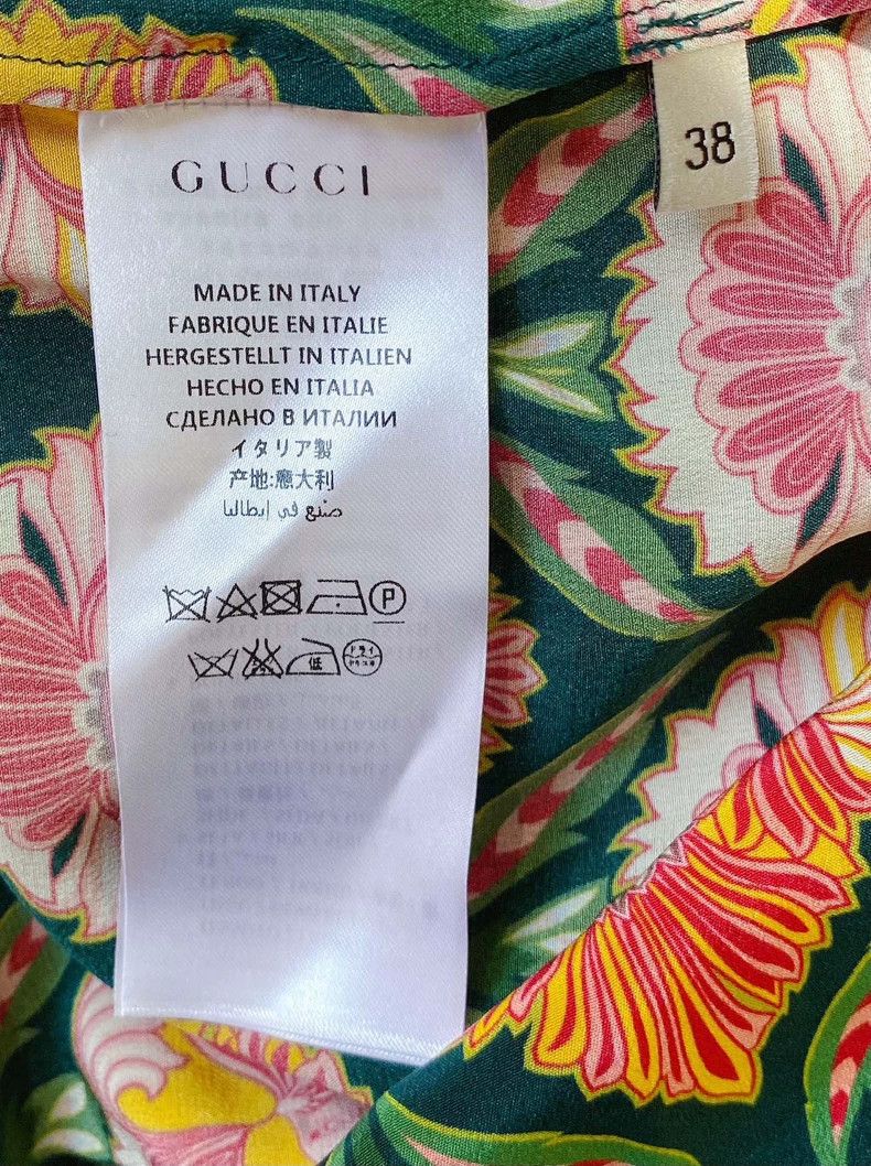Gucci Gucci Floral ruffled shirt 2502-Nextarrow Size US S / EU 44-46 / 1 - 6 Thumbnail