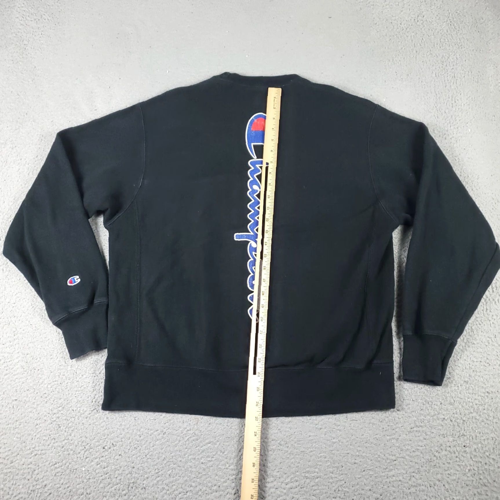 Champion Champion Black Pullover Sweatshirt Mens Large Mock Neck Fleece Regular Fit Size US L / EU 52-54 / 3 - 6 Thumbnail