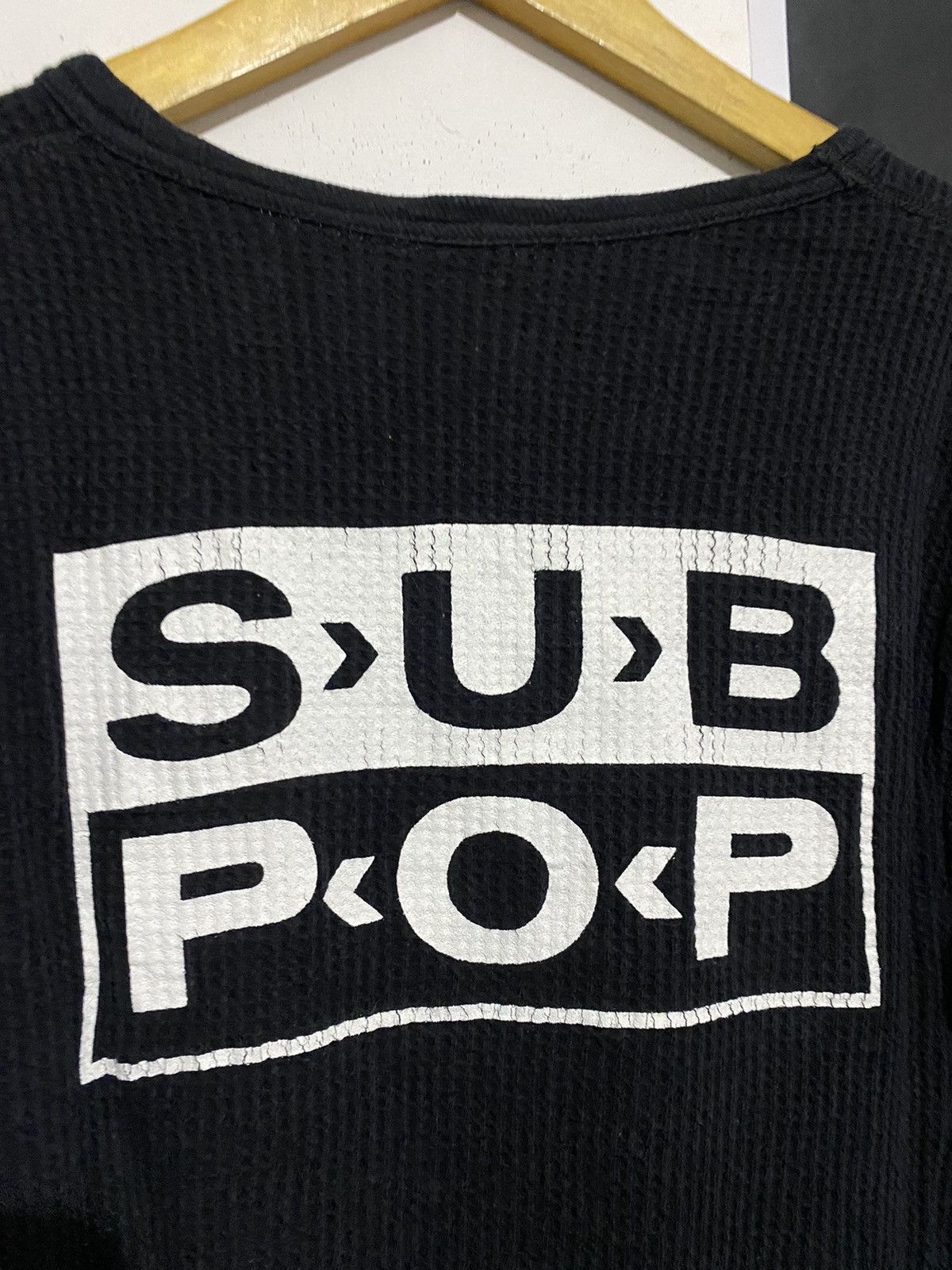 Hysteric Glamour 💸BINDINGOFFER💸Japanese Beams X Subpop Record Waffle Shirt Size US M / EU 48-50 / 2 - 4 Thumbnail