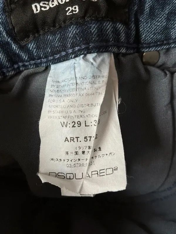 Dsquared2 Dsquared 2 Designer Jeans Denim Distressed Ripped Sz W 29 Size 30" / US 8 / IT 44 - 12 Thumbnail