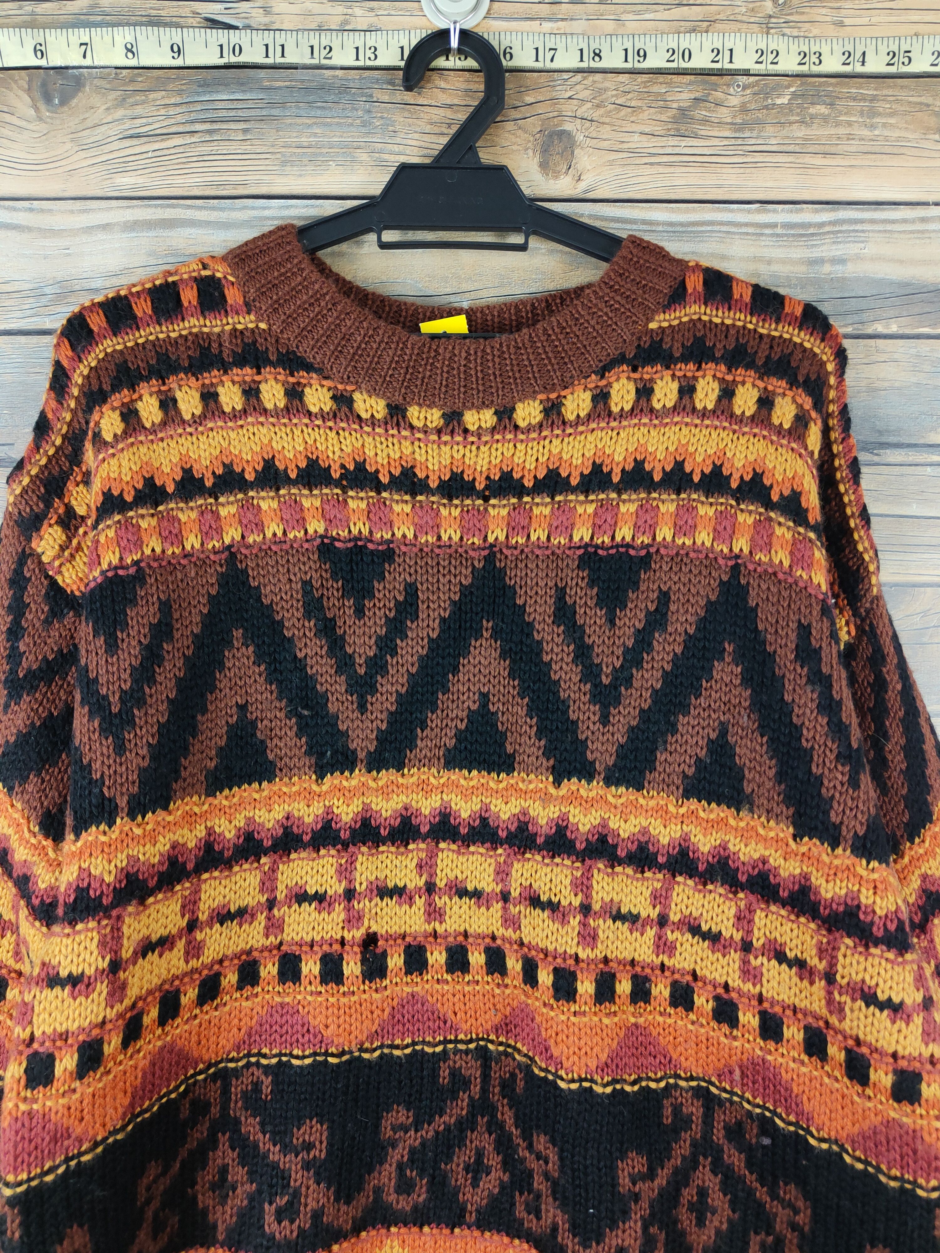 Japanese Brand Together! Brown Orange Knitwear Sweaters #W1540 Size US M / EU 48-50 / 2 - 2 Thumbnail