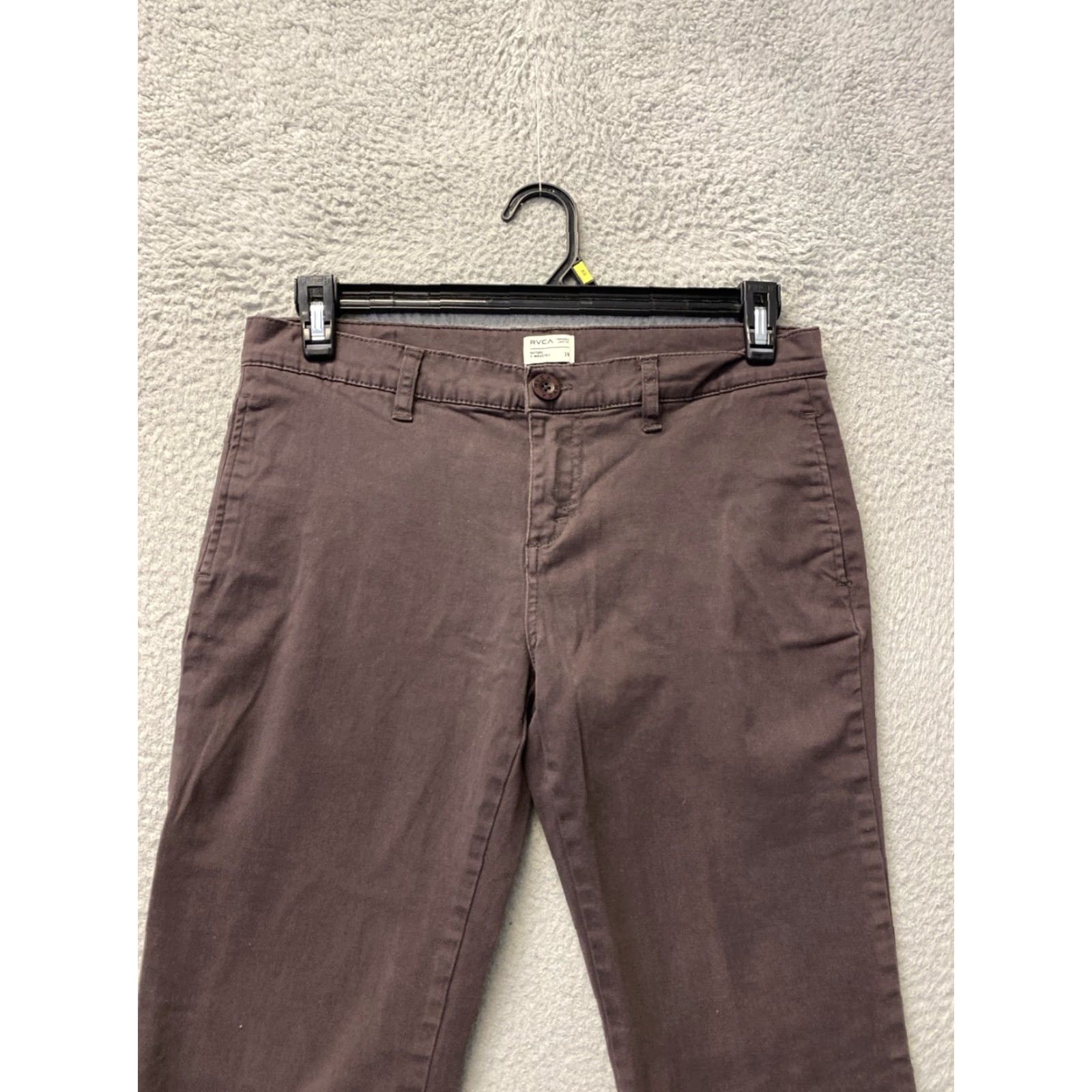 Vintage VINTAGE RCA Chino Pants Mens Size 32x29 Slim-Straight Brown Twill Casual Travel Size US 32 / EU 48 - 4 Thumbnail