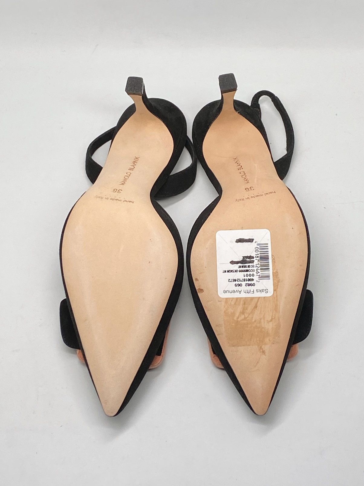 Manolo Blahnik Manolo Blahnik Maysli Suede Buckle Slingback Pumps size 36 Size US 6 / IT 36 - 12 Thumbnail