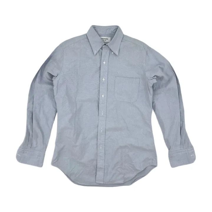 Thom Browne Thom Browne Blue Casual Long Sleeve Shirt Size US M / EU 48-50 / 2 - 1 Thumbnail