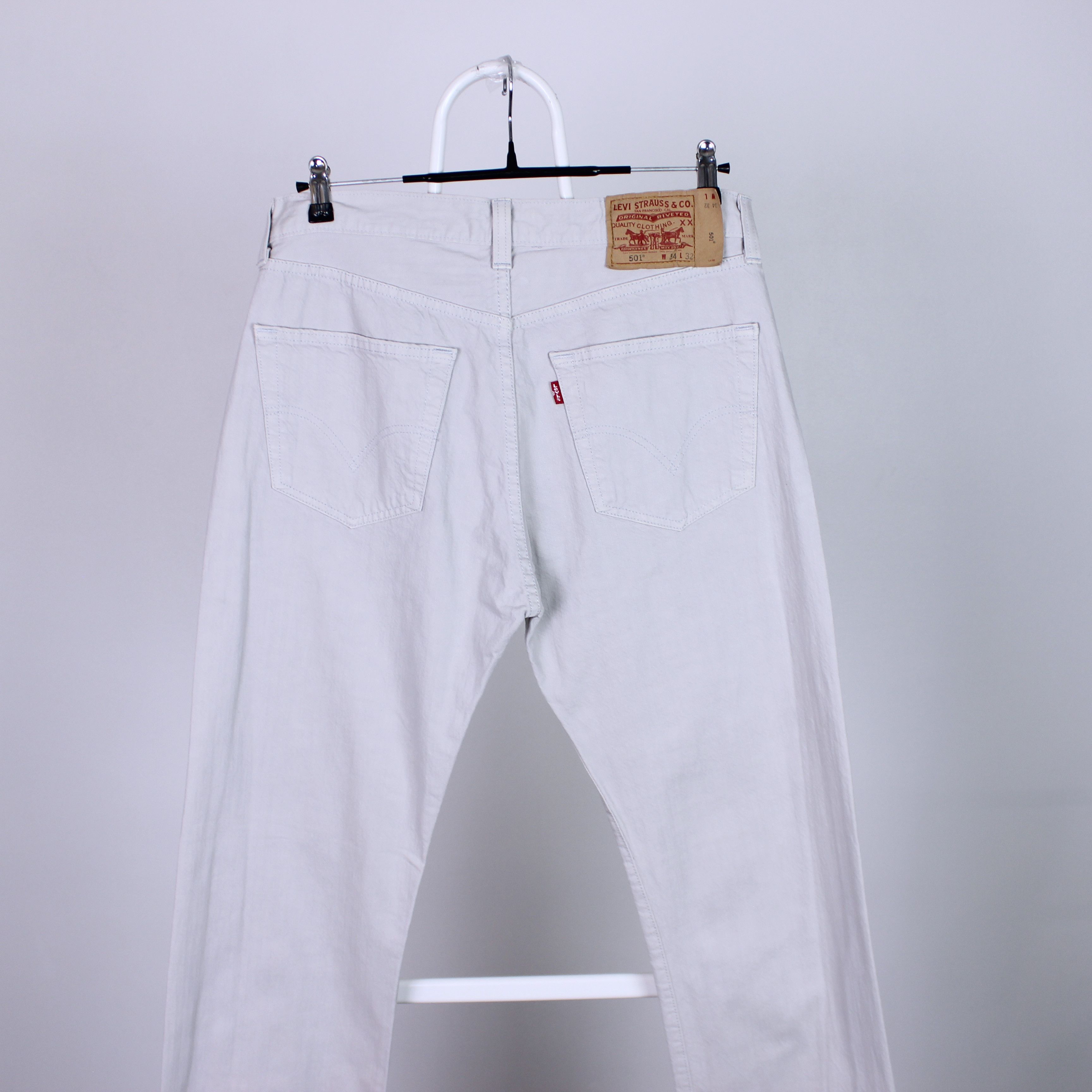 Levi's 501 levis denim jeans w34 L32 men pants Size US 34 / EU 50 - 2 Thumbnail