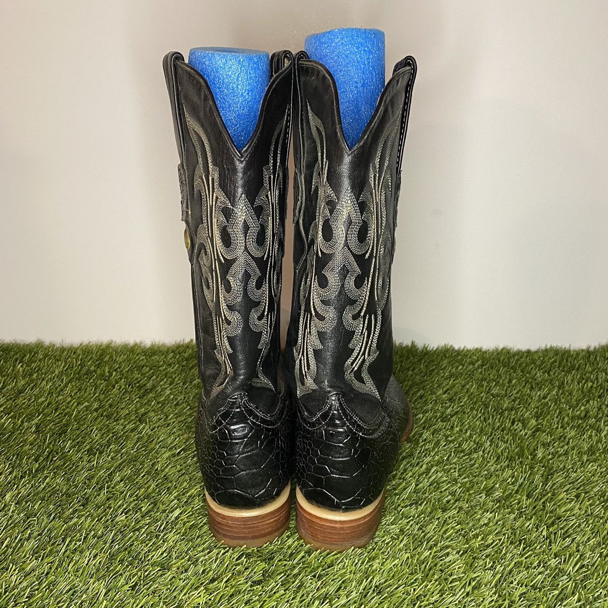 Los Altos Boots × Vintage LOS ALTOS GATOR COWBOY BOOTS HANDMADE Size US 9.5 / EU 42-43 - 4 Thumbnail