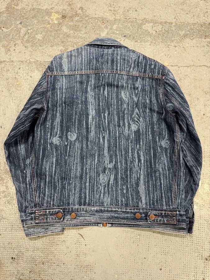 Designer × Vintage × Vivienne Westwood Vivienne Westwood Wood Print Denim Jacket Size US S / EU 44-46 / 1 - 5 Thumbnail