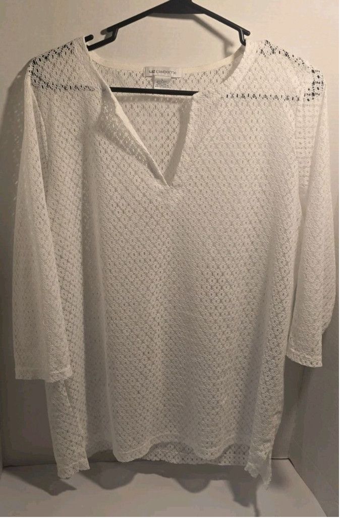 Liz Claiborne Liz Claiborne Women's Blouse Size Lg Size L / US 10 / IT 46 - 1 Thumbnail