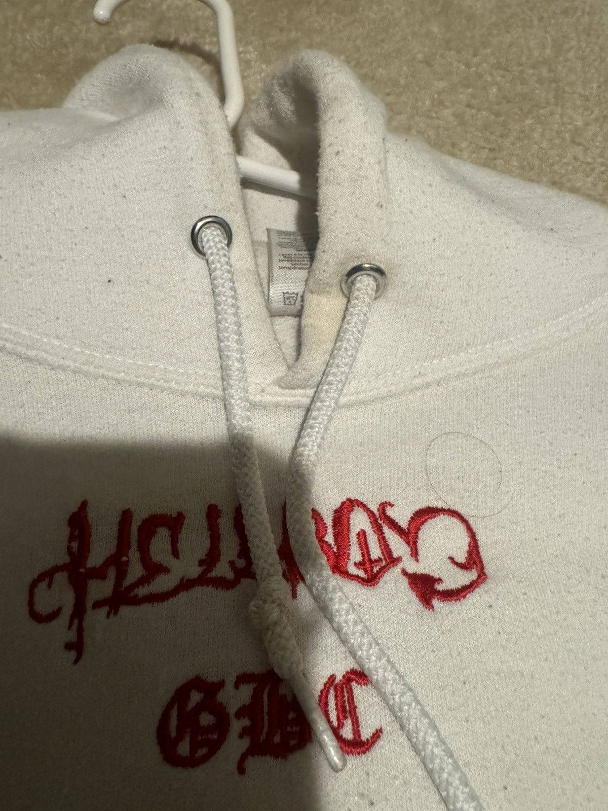 Lil Peep 🔥 RARE 🔥 Lil Peep “GBC” White Hoodie WITH sleeve detailing. Size US S / EU 44-46 / 1 - 5 Thumbnail
