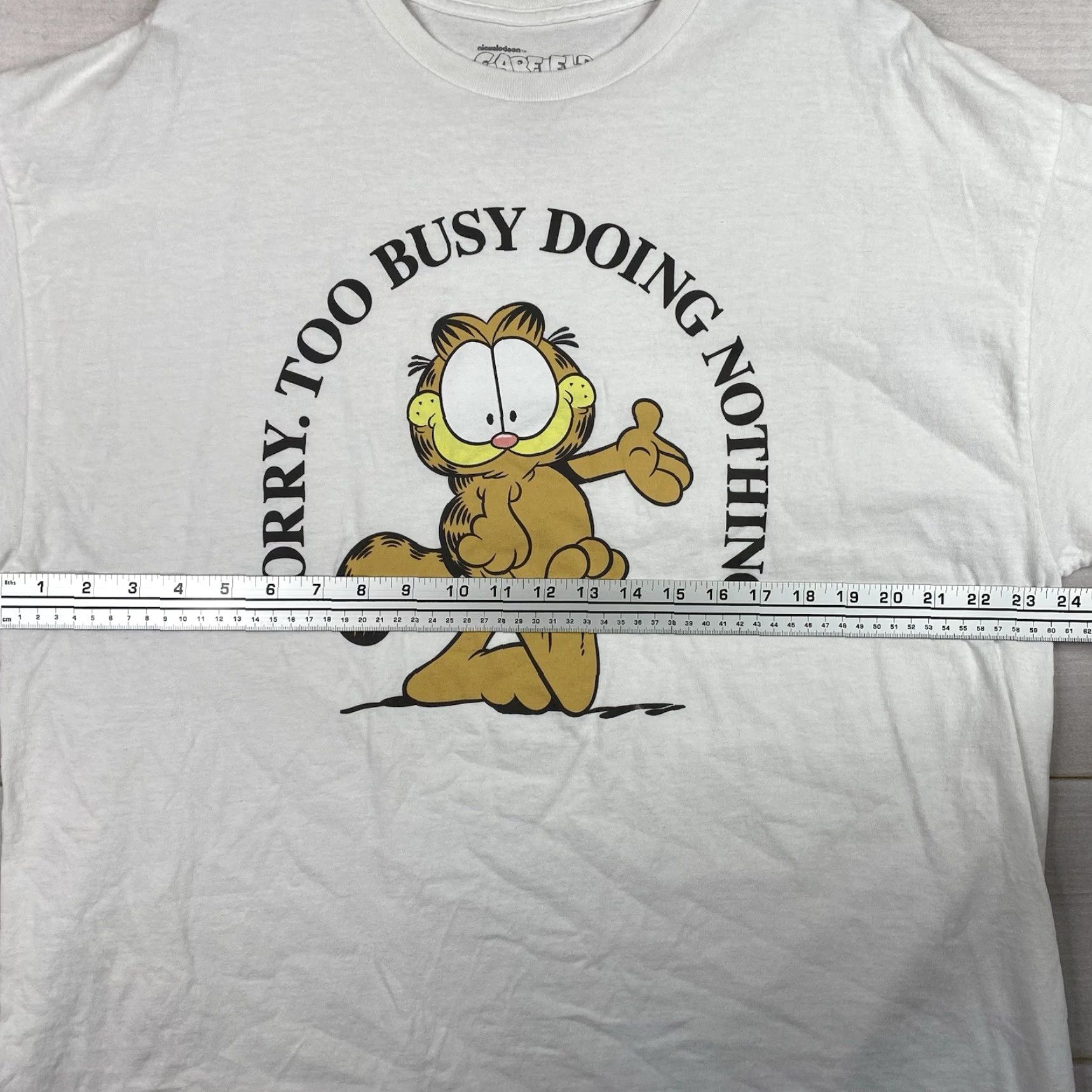 Nickelodeon Nickelodeon Garfield T-Shirt XXL White Cotton 2XL Short Sleeve Round Neck Cartoon 2022 Vintage? No (Use original). Size US XXL / EU 58 / 5 - 5 Thumbnail