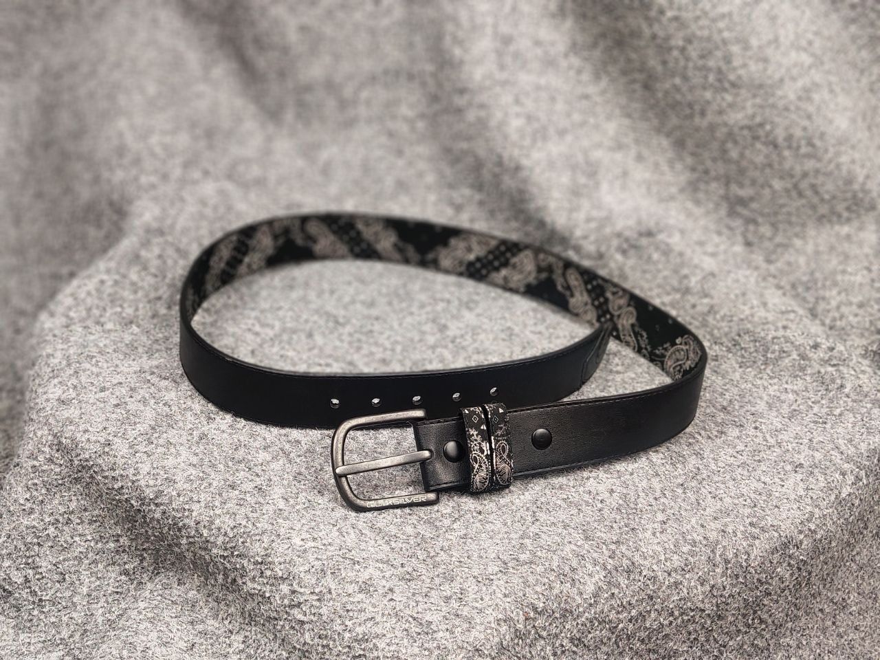 Quiksilver Vintage Quiksilver Black bandana Logo Belt Y2K Hype style Size ONE SIZE - 6 Thumbnail