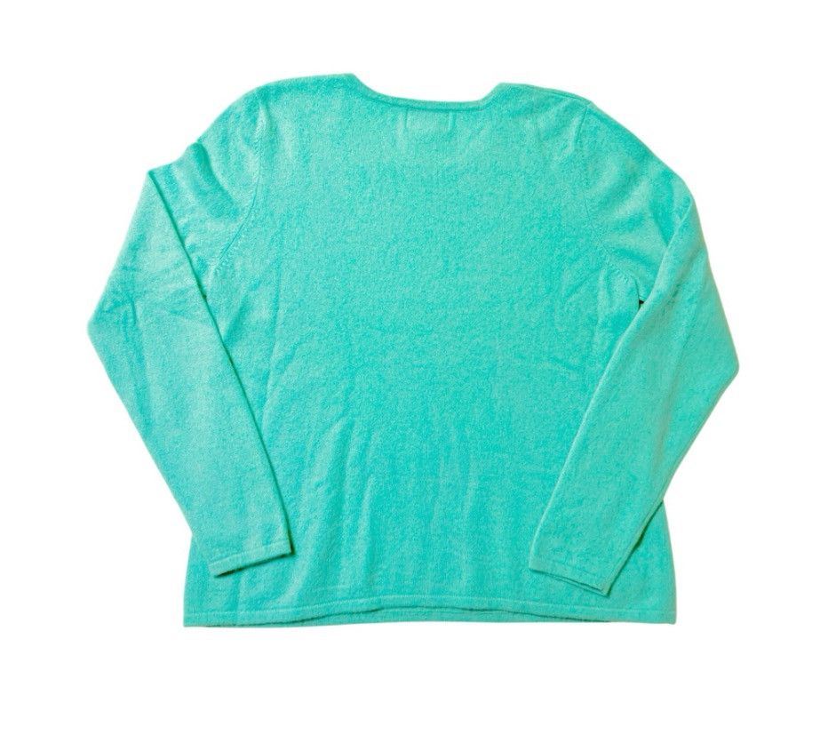 Other Vintage Chadwick’s 100% Cashmere Sweater – Teal – Women’s XL Size XL / US 12-14 / IT 48-50 - 2 Thumbnail