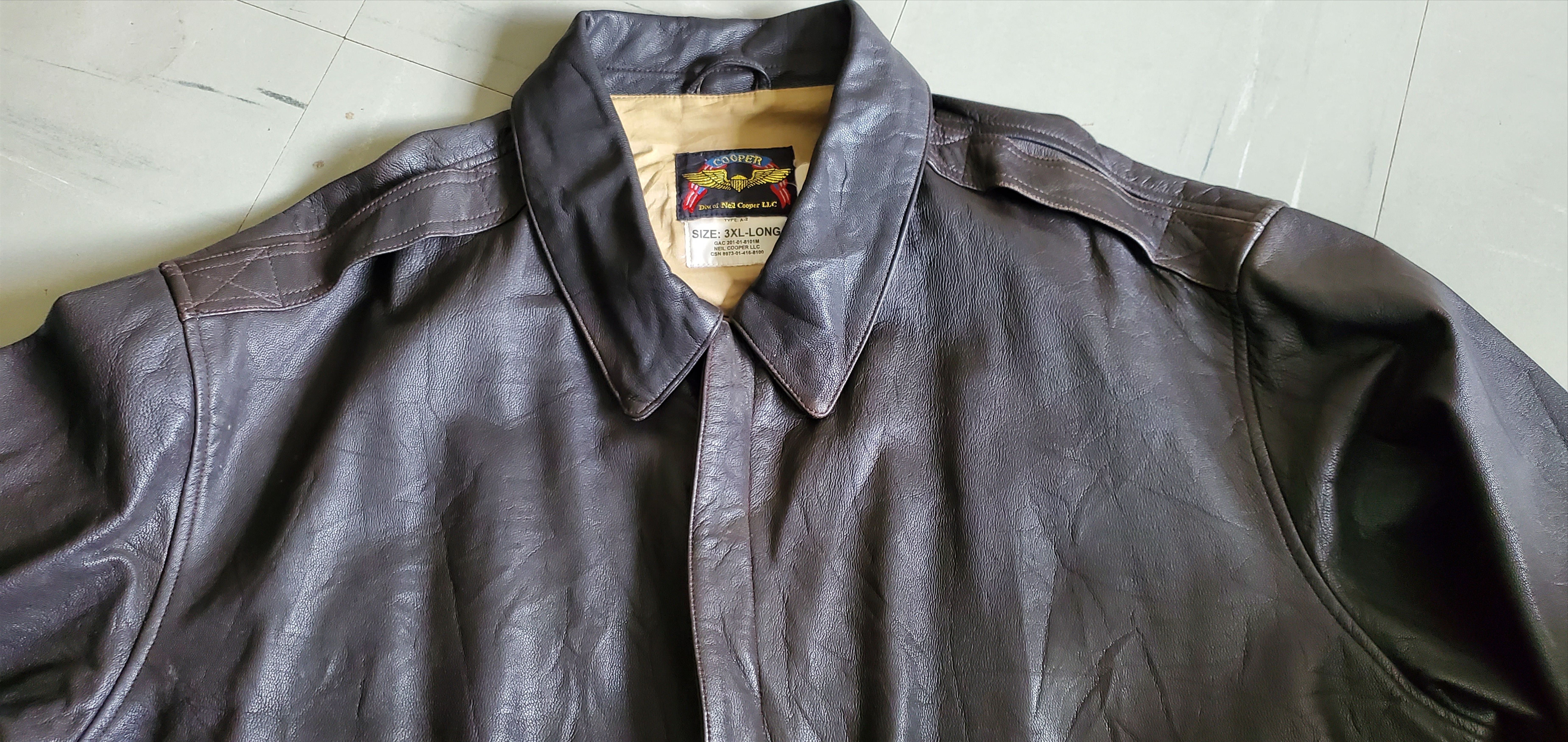 Cooper Vintage Cooper A-2 Goatskin Commemorative Cockpit Jacket Size US XXL / EU 58 / 5 - 3 Thumbnail